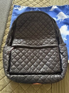 MZ Wallace Metro Backpack with pouch and luggage sleeve